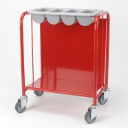 Combined Tray and Cutlery Trolley