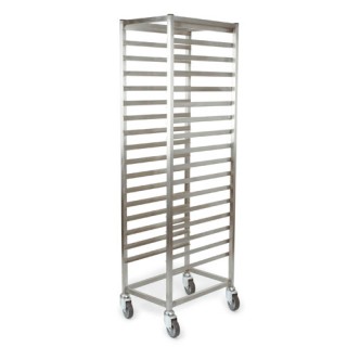 Gastronorm Tray Clearing Trolley - Stainless Steel