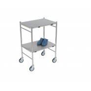 Instrument & Dressing Trolley With Flat Reversible Shelves 600mm x 450mm
