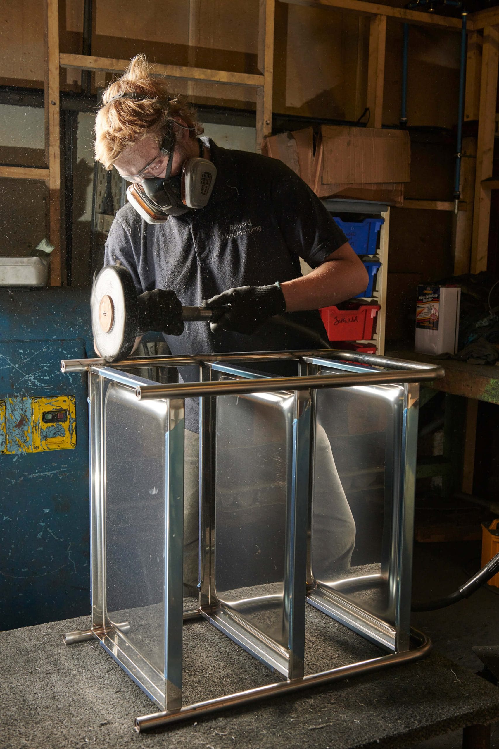 Reward Manufacturing - Polish Stainless Steel Trolley Bespoke Machinery