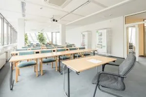 Interior of a large classroom