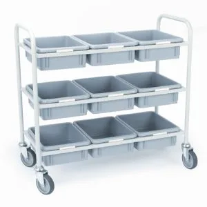 Multi-Bin Clearing Trolley