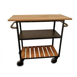 The Bronx - Industrial Style 3-tier Hospitality Trolley - 7508
